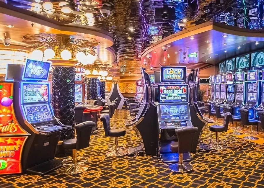 Abstract slot and casino lighting